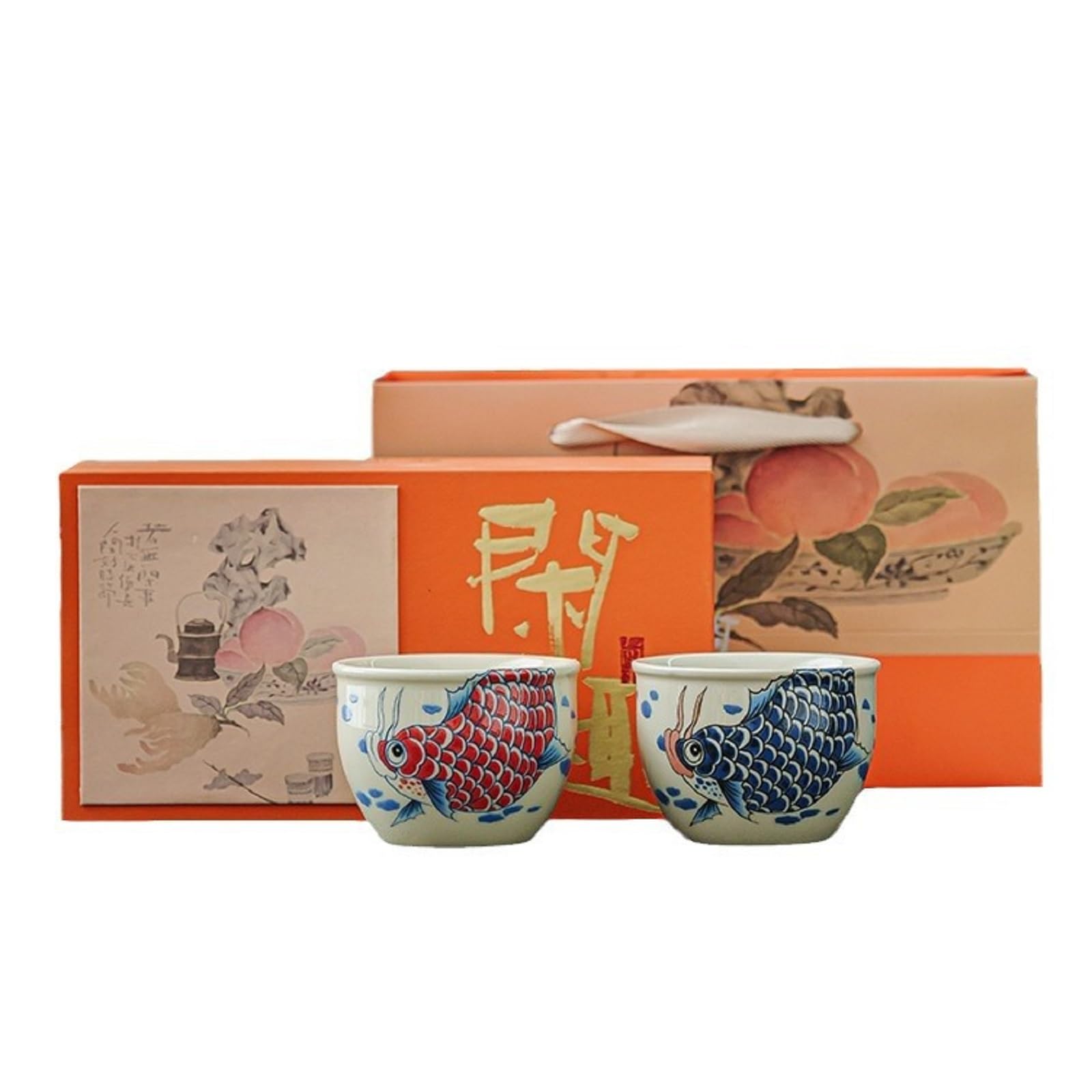 2 sztuki ceramiczny kubek do herbaty w stylu japońskim, kubek do herbaty Kung Fu, porcelanowa ręcznie robiona filiżanka do herbaty, ceramiczny zestaw pudełek na filiżanki herbaty Kung Fu