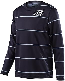 Troy Lee Designs Cycling MTB Bicycle Mountain Bike Jersey Shirt for Youth, FLOWLINE LS Jersey (Black, XL)