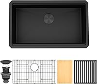 Vista 36 de Fregadero de barra negro, fregadero de cocina negro de montaje inferior de 15 pulgadas, fregaderos de cocina de 15 x 15 x 10 pulgadas, fregadero