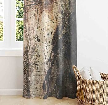 Amazon｜MOFIDOSA 遮光カーテン 2枚組 グランジテクスチャアンティーク