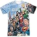 The League -- Justice League All-Over Front/Back Print Sports Fabric T-Shirt