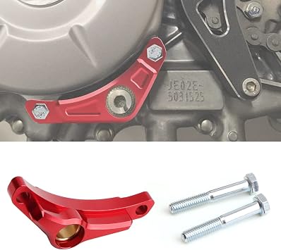Shift Shaft Brace, CNC Billet Shifter Shaft Support Holder for Honda CRF110 2013-Present Red