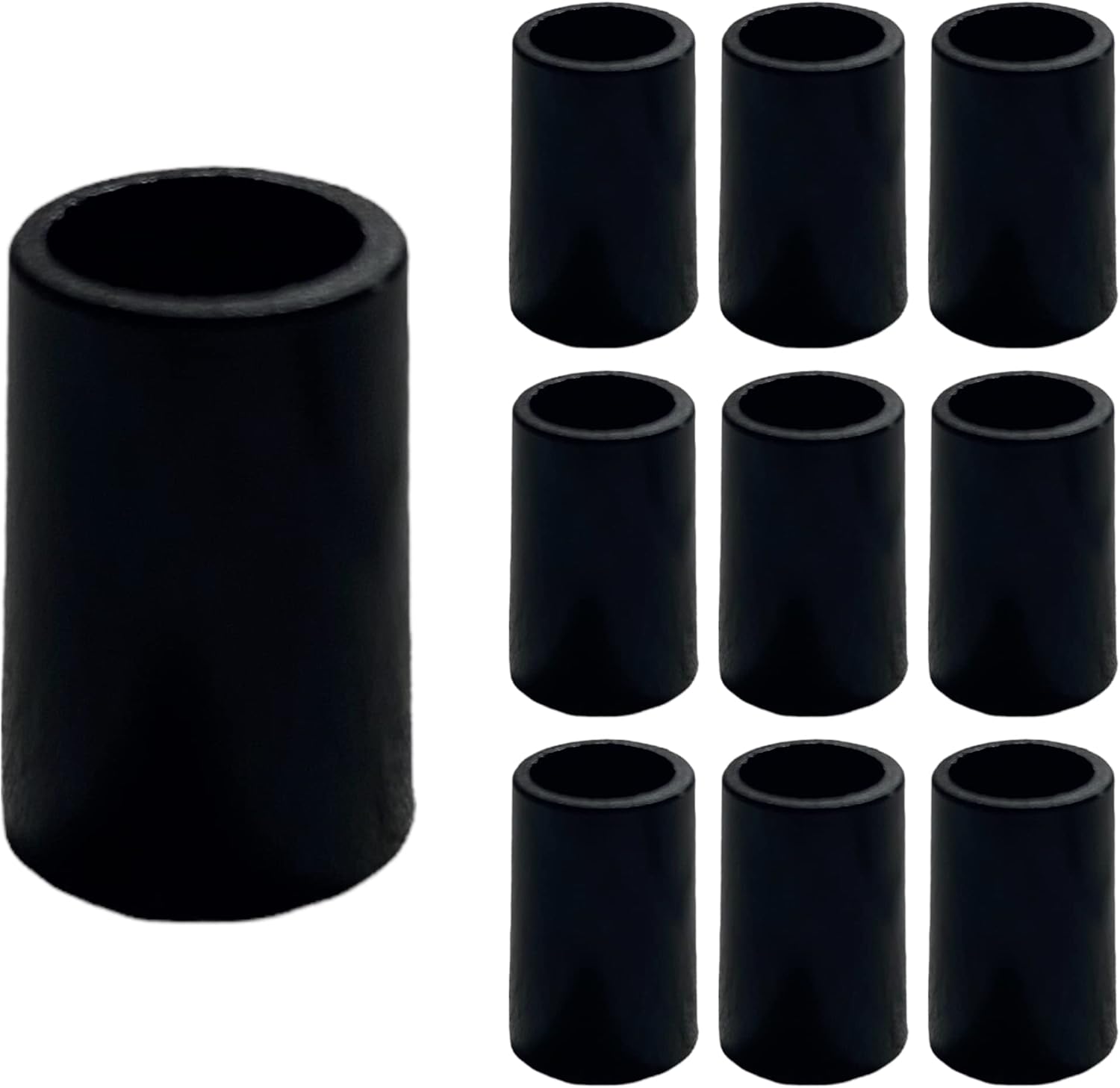 Buy The Golfer's .355 Taper Tip Black Golf Club Ferrules (Pack