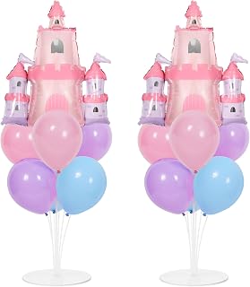 Naozinebi 2 Sets Princess Birthday Party Balloons Stand Kit Party Decor