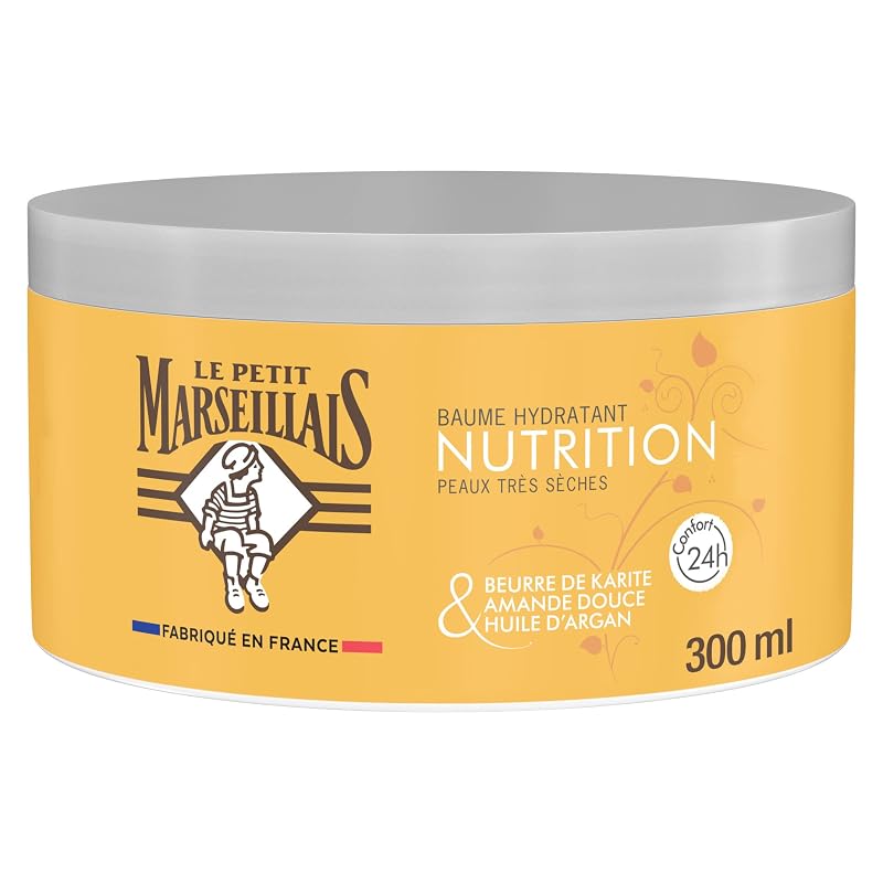 Le Petit Marseillais Bálsamo corporal com manteiga de karité e óleo de argan doce, 300 mL