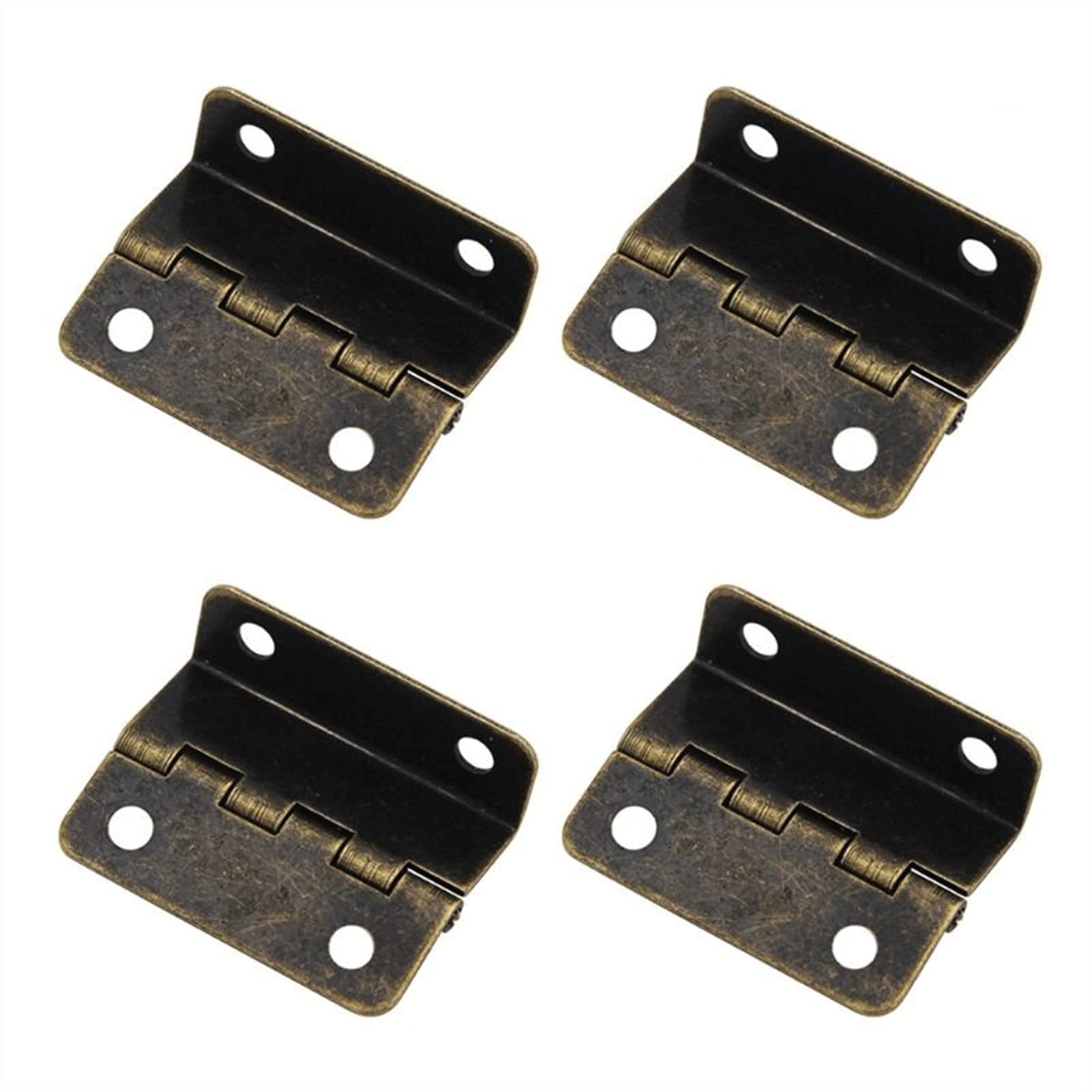 Nvsfzgiyg One Color 4 Pieces Of Alloy Hinges, Anti-Rust Appearance, Suitable For Vintage Wooden Boxes, Doors, Cabinets(Bronze)