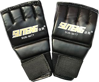 VANZACK Luvas De Boxe Sem Dedos Luvas De Boxe De Meio Dedo Luvas De Meio Dedo Luvas De Boxe De Couro Luvas De Cinco Dedos Luvas De Boxe