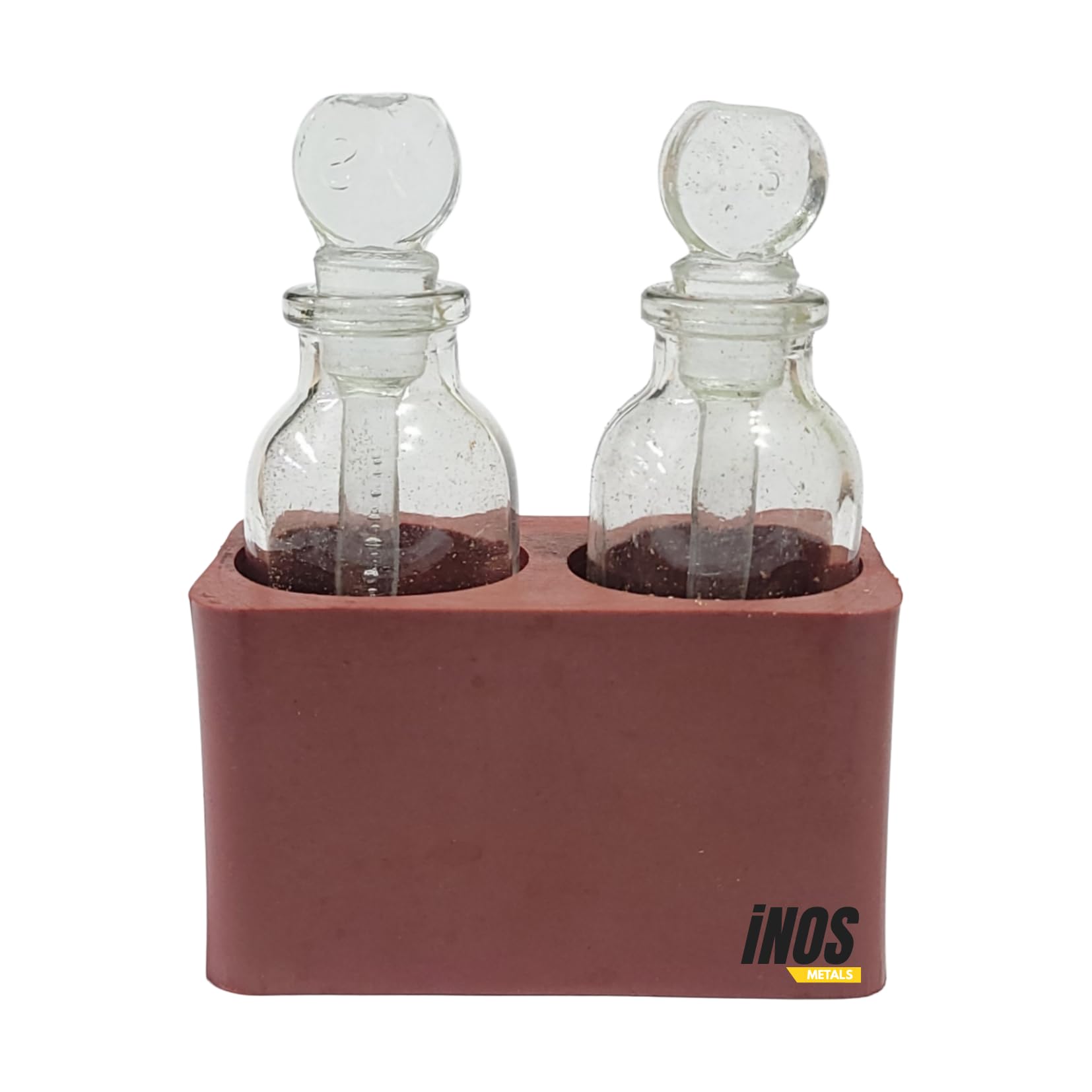 iNOS METALS Gold Testing 2 Empty Glass Bottles and 1 Bottle Stand | Reusable and Refillable Glass Bottle for Keeping Acids and Solutions for Gold Testing-image-7