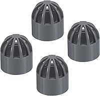 Vista 7 de PATIKIL Cubierta de rejilla de drenaje de atrio de identificación de 1.260 in, adaptador redondo de tubería de drenaje de alcantarillado UPVC