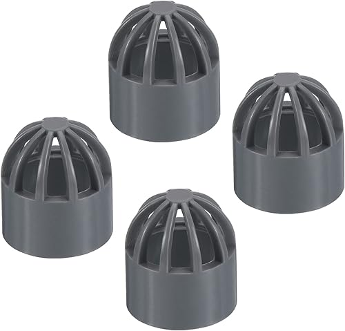 Miniatura 7 de PATIKIL Cubierta de rejilla de drenaje de atrio de identificación de 1.260 in, adaptador redondo de tubería de drenaje de alcantarillado UPVC