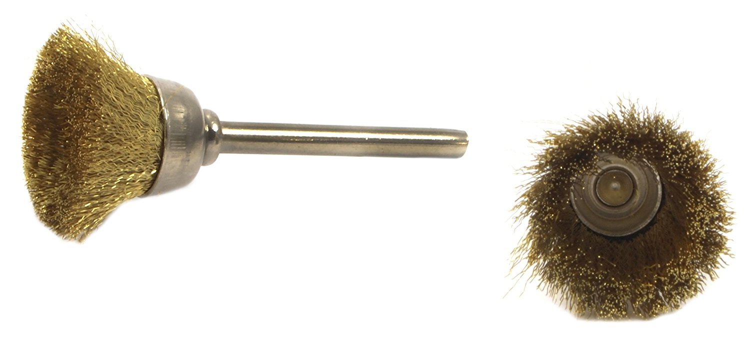 Forney Welding 60232 Brass Cup Brush 2 Pc