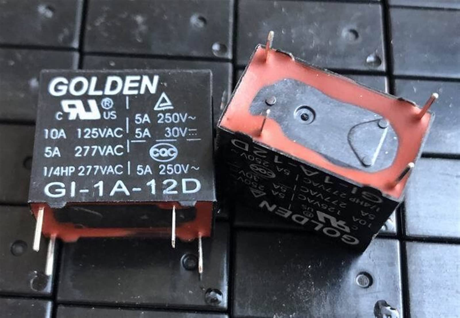 AQHYEBNSR New GI-1A-5DH ; GI-1A-12D GI-1A-12LHT GI-1A-24D Relay 4pins(GI-1A-12D 12V-5A)