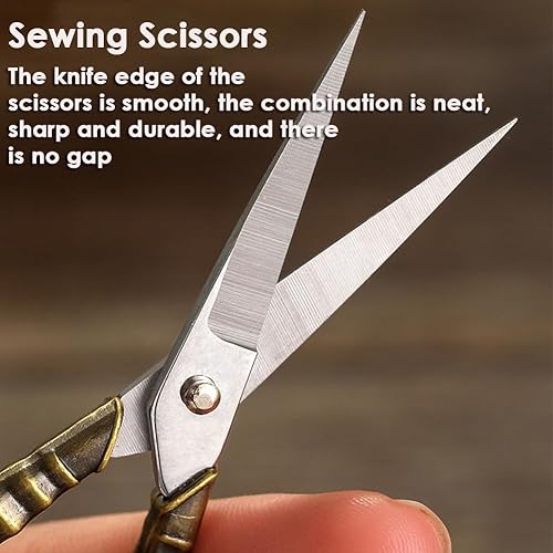 Miniatura 3 de AKOAK 1 paquete de herramientas de manicura, tijeras vintage estilo ciruela, tijeras europeas, elegantes, estilo simple, tijeras multifuncionales de