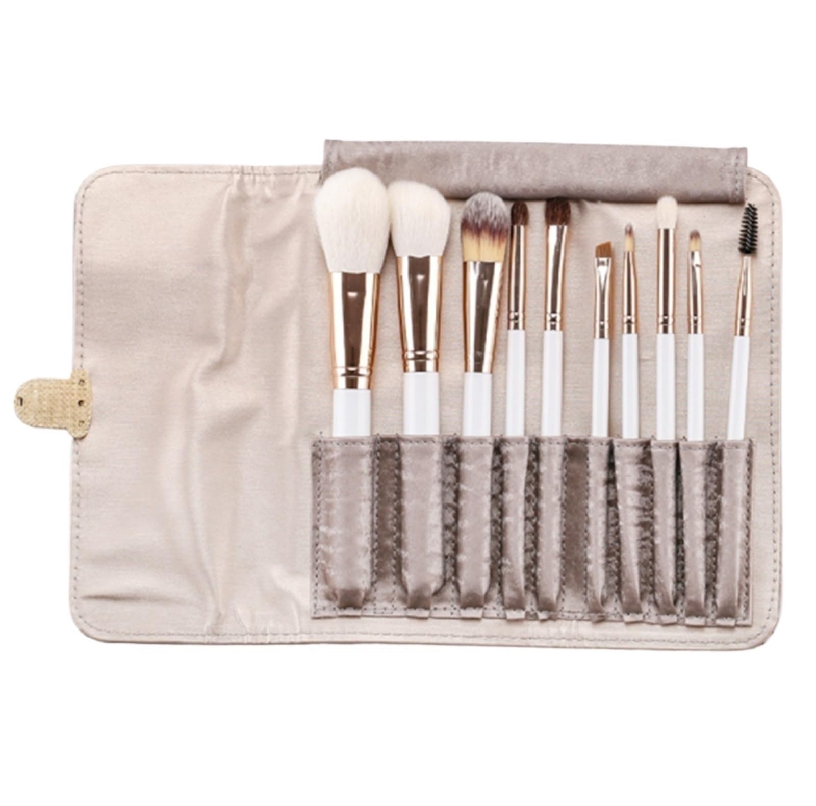 Make Up Pinsel Set Aesthetic Make-up-Pinsel, 10 Stück, Mit Aufbewahrungstasche For Pinsel, Holzgriff, Loser Puderpinsel Reise Schminkpinsel Set