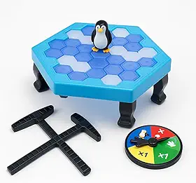 Jogo Tabuleiro Infantil Brinquedo Quebra Gelo Neve Pinguim Numa Fria Educativo (Grande)