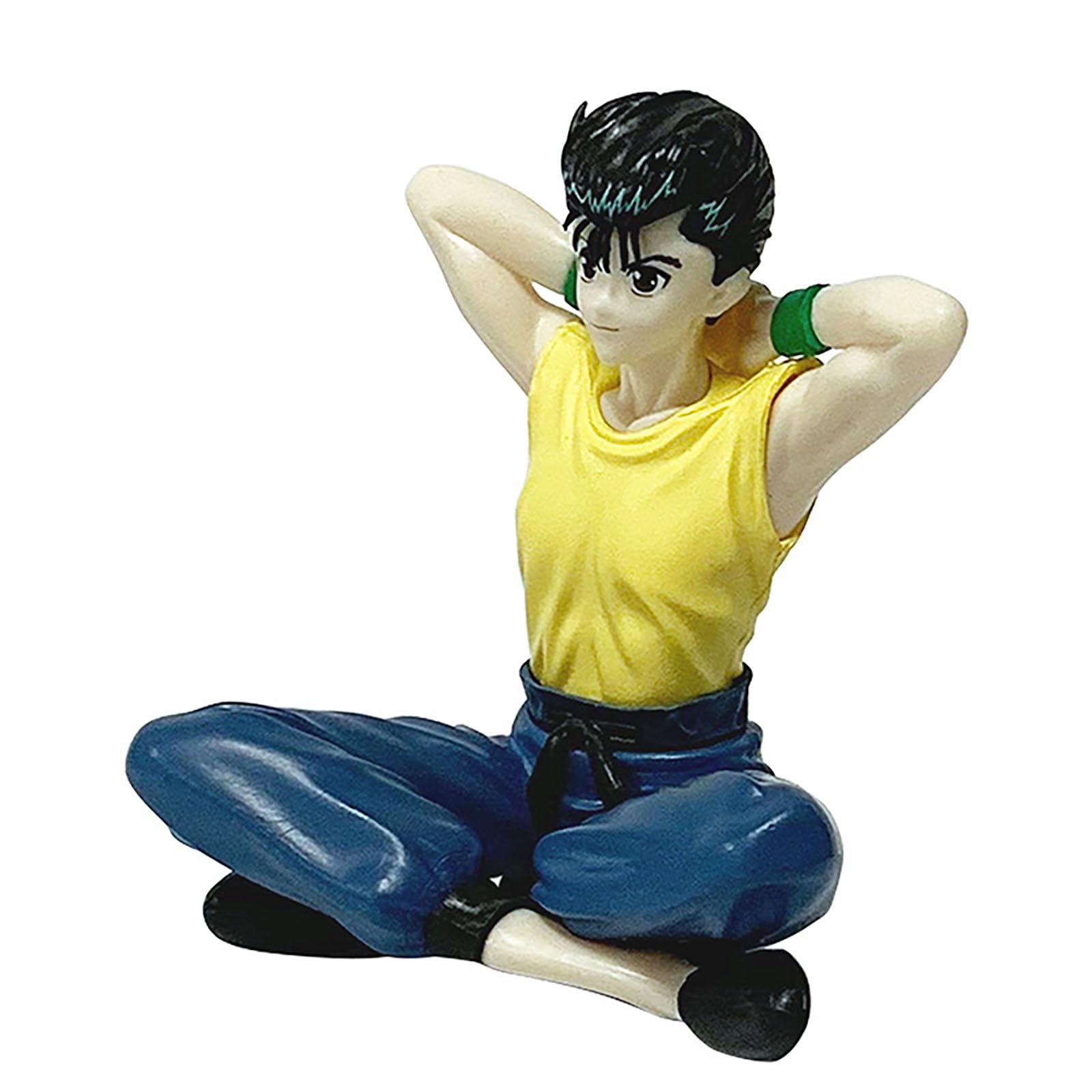 Figurine, Figura Yuusuke Urameshi Kurama Hiei Anime(As Shown in Figure 3,Product Height: 8cm/3.15 Inches)