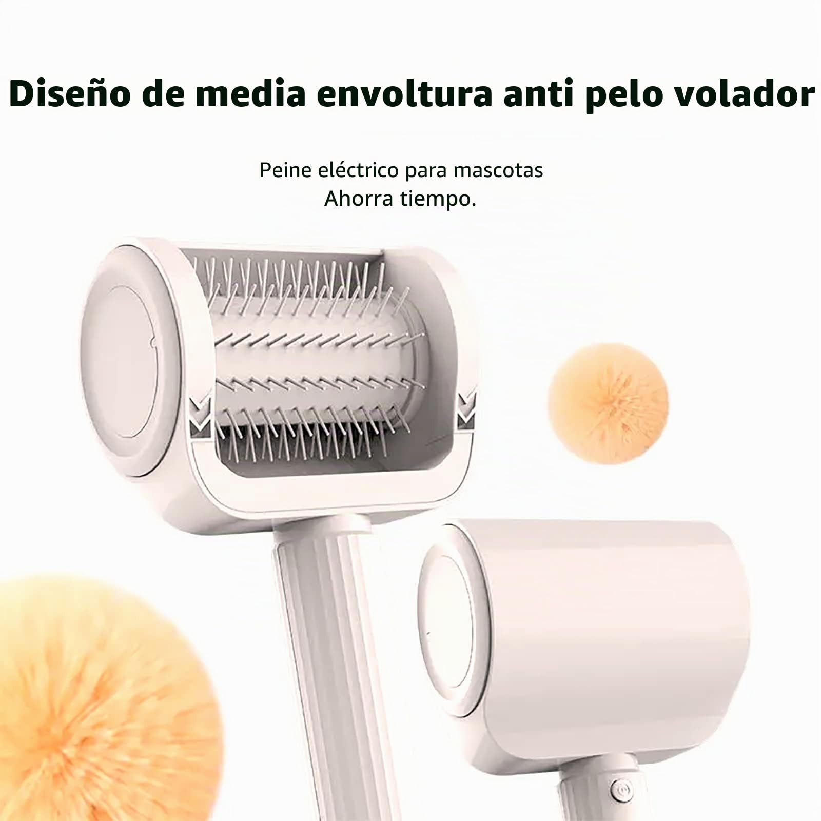 Cepillo Eléctrico para Desenredar Mascotas, Removedor De Enredos Profesional con Ajuste De 2 Velocidades Y Carga USB, para Desenredar Mascotas con Cabello Largo, Rizado Y Enmarañado