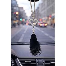 Paspro Otomotiv Trm Ayna S&uuml;s&uuml; Siyah Renk Taşlı T&uuml;yl&uuml; Kalpli Model