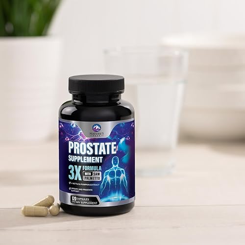Miniatura 9 de Suplementos para la salud de la próstata para hombres, potente fórmula 3X con palma enana americana + ortiga picante + extracto de semilla de
