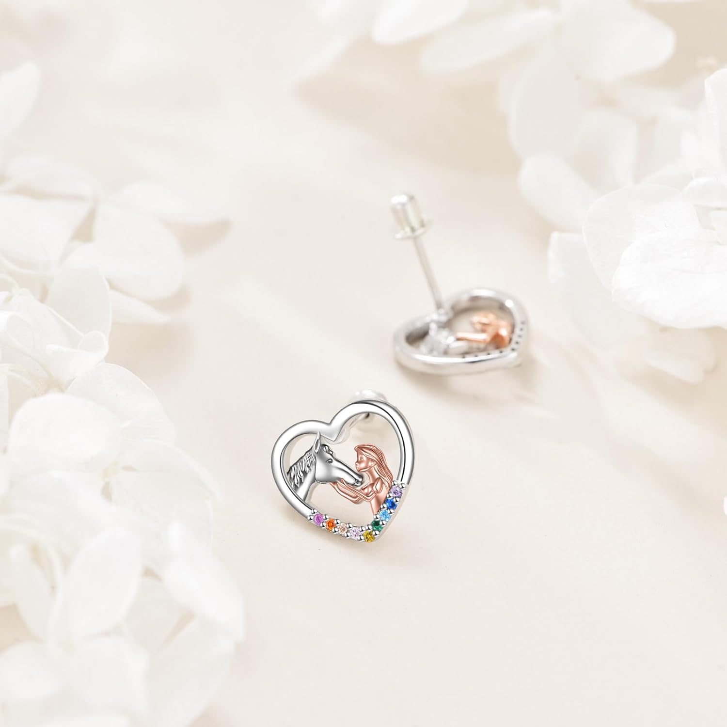 YFN Dog Stud Earrings 925 Sterling Silver Dog Jewelry for Women - Image 5