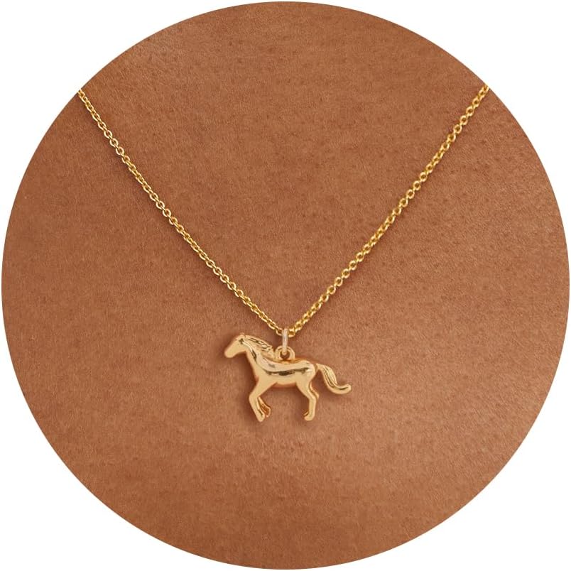 14K Gold Plated Dainty Pendant Butterfly Bead Boot Bee Baseball Flower Compass Airplane Heart Hummingbird Tree Necklace Simple Jewelry Gift for Women