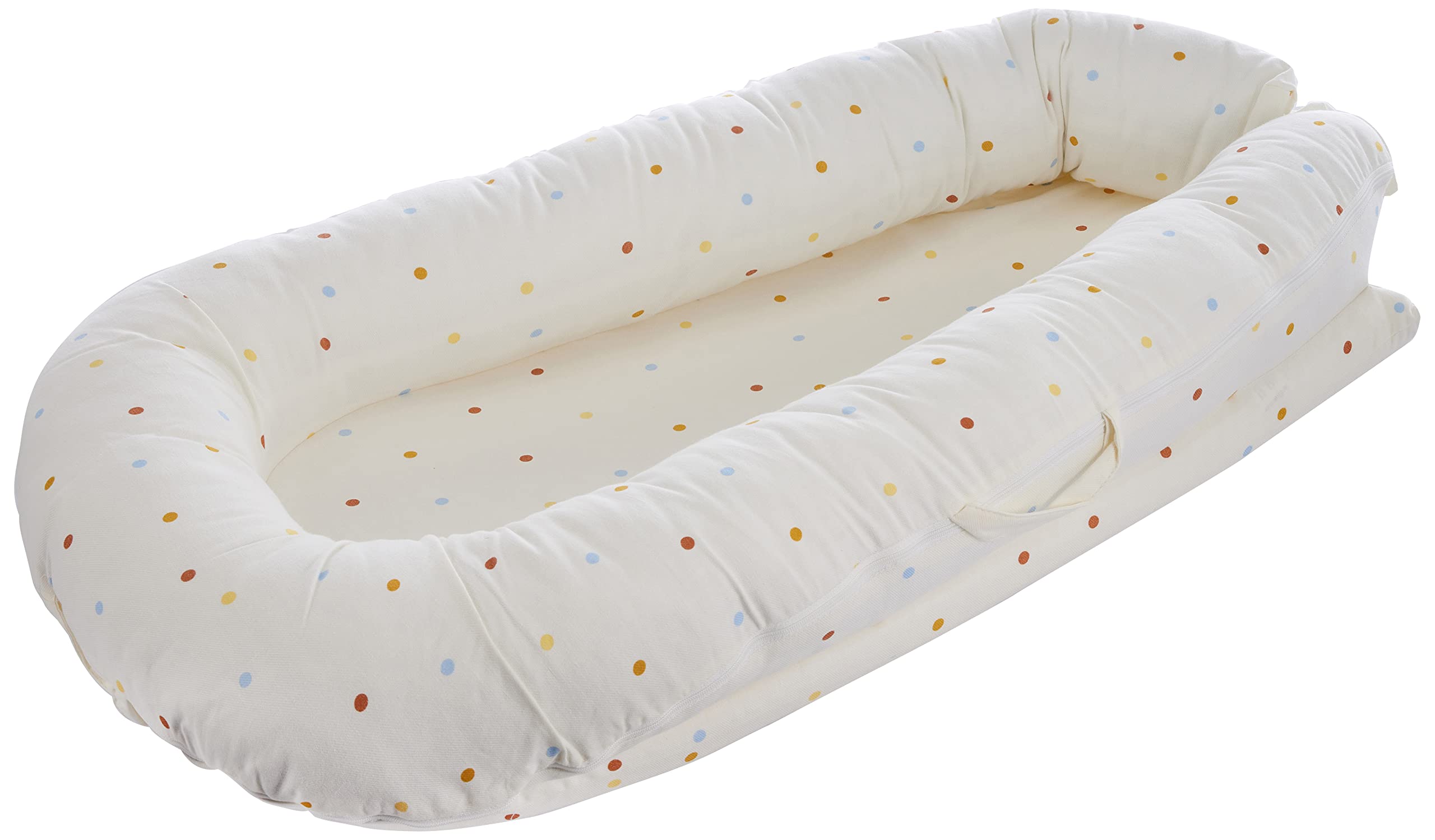 Gloop Baby Nest, Baby Lounger, Portable, Premium Quality, Sweet Little Bed, 100% Cotton, Suitable for Newborns & Babies, 0-6 Months, Colored Confetti