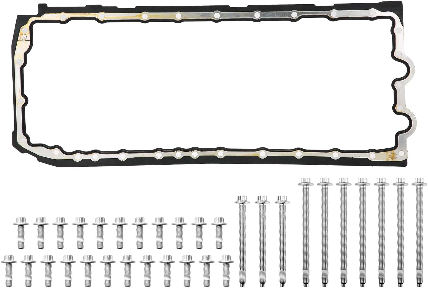 Engine Oil Pan Bolt with Gasket 11132210959 + 11137600482 Compatible with BMW 325i 525i 640i 740i X1 X3 X4 X5 X6