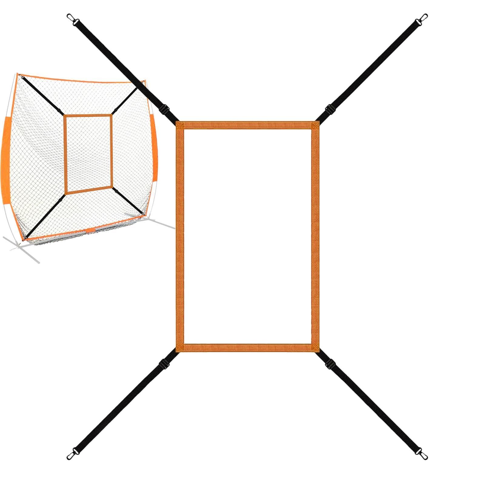 Strike Zone Cible de Baseball Réglable | Filet d'Entraînement pour Frapper, Attraper et Lancer