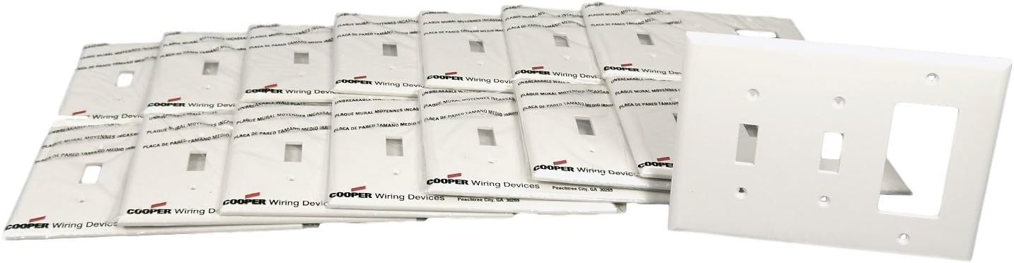 Wht 2toggle/1rocker Wallplate