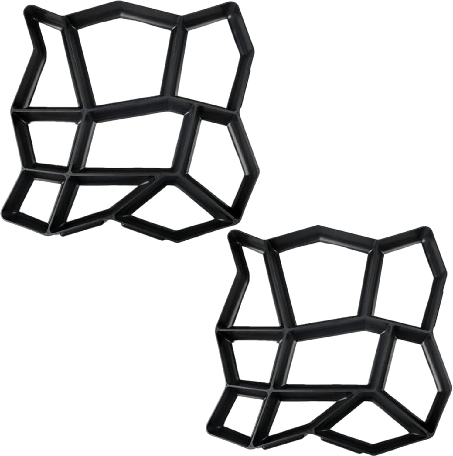 2 Packs Concrete Slab Moulds Walk Path Maker Mold Pavement