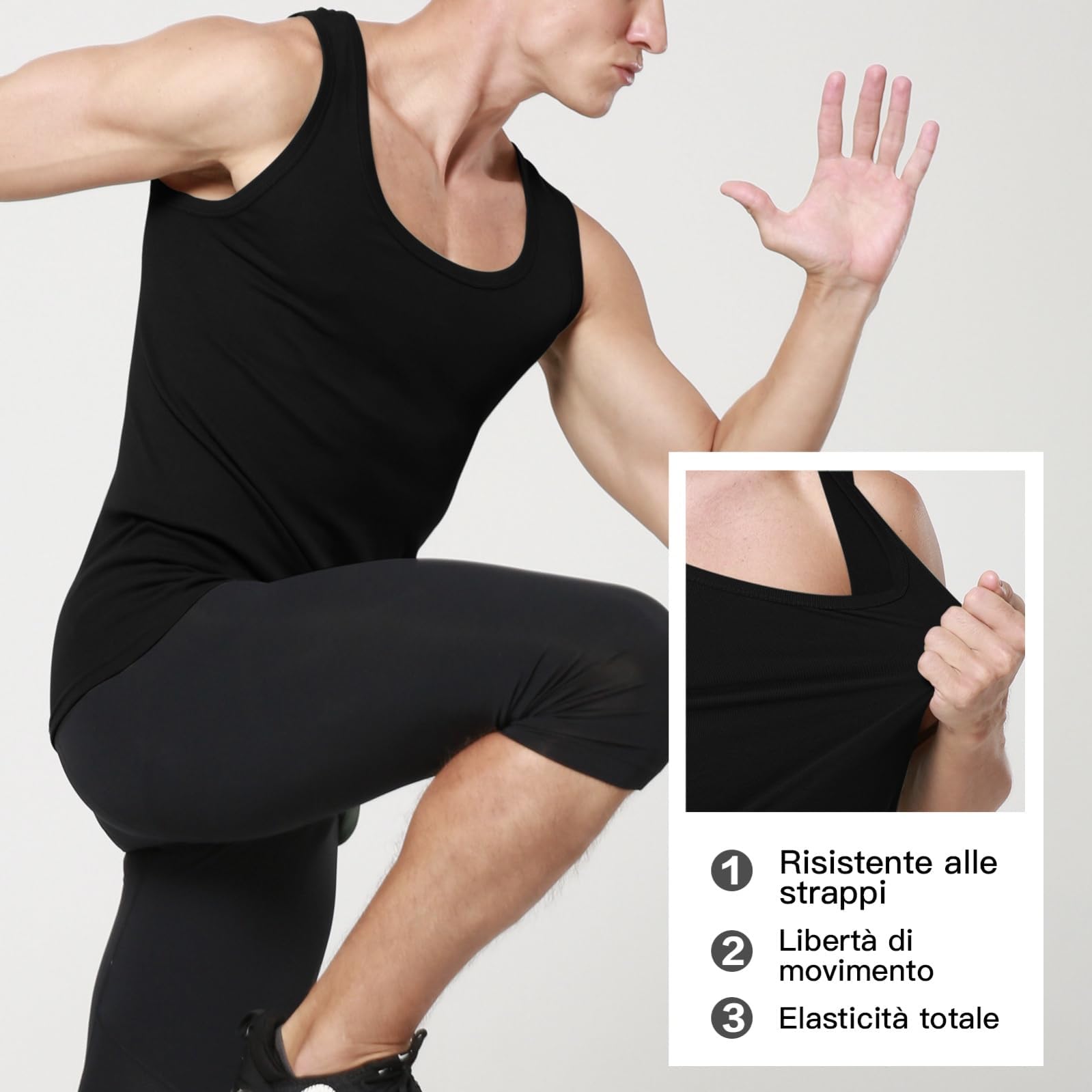 Smart Sir Canottiera Uomo (Pacco da 3 o 5), 100% Cotone, con Design a Molde Integrato. Colori: Vario, Taglie: S - 5XL