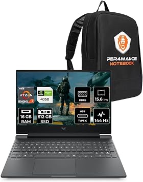 HP Victus 15 R7 8845HS 16GB DDR5 512GB SSD RTX4050/6GB 15.6 144Hz FDOS Gaming Laptop & PER4  ANTA