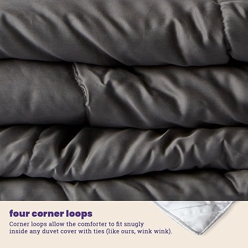 Miniatura 5 de Sheets & Giggles Eucalyptus Lyocell, edredón alternativo de plumón para todas las estaciones, fresco al tacto, hecho responsablemente, libre de