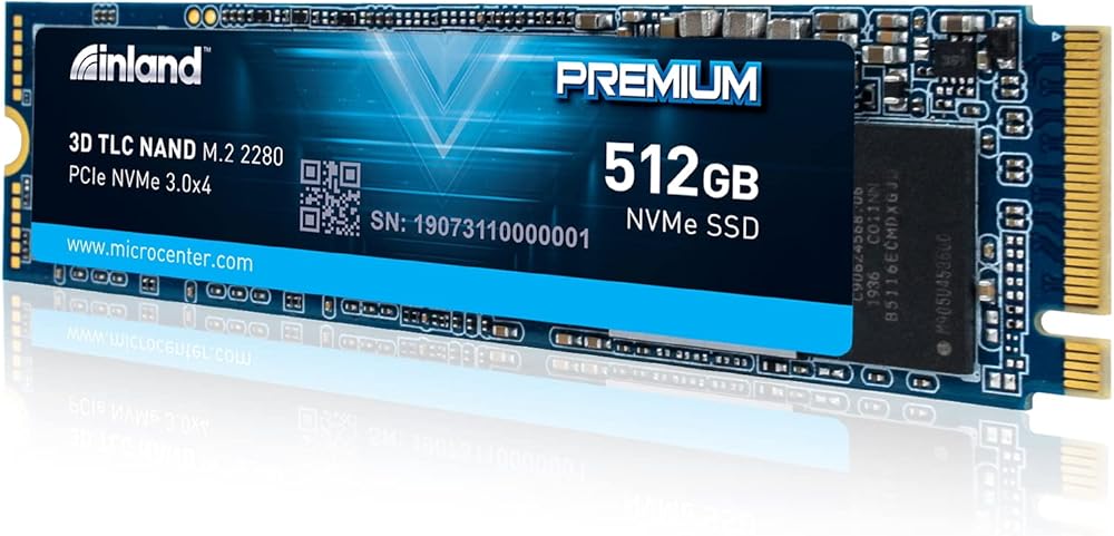 Inland Premium 512GB PCIe NVMe 3.0 x4 M.2-2280 Internal Solid State Drive - View 1
