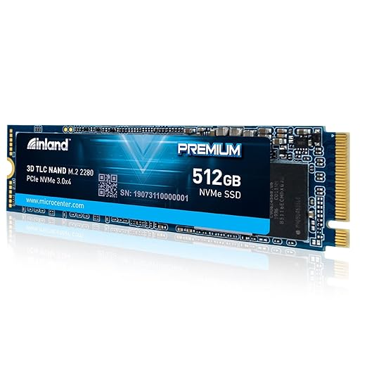 Inland Premium 512GB 3D NAND M.2 2280 PCIe NVMe 3.0 x4 Internal Solid