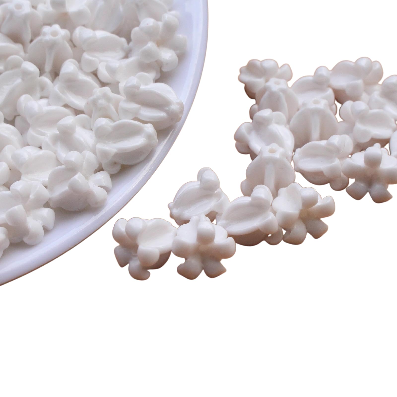 Perles de corail blanc fabrication bijoux loisirs créatifs DIY