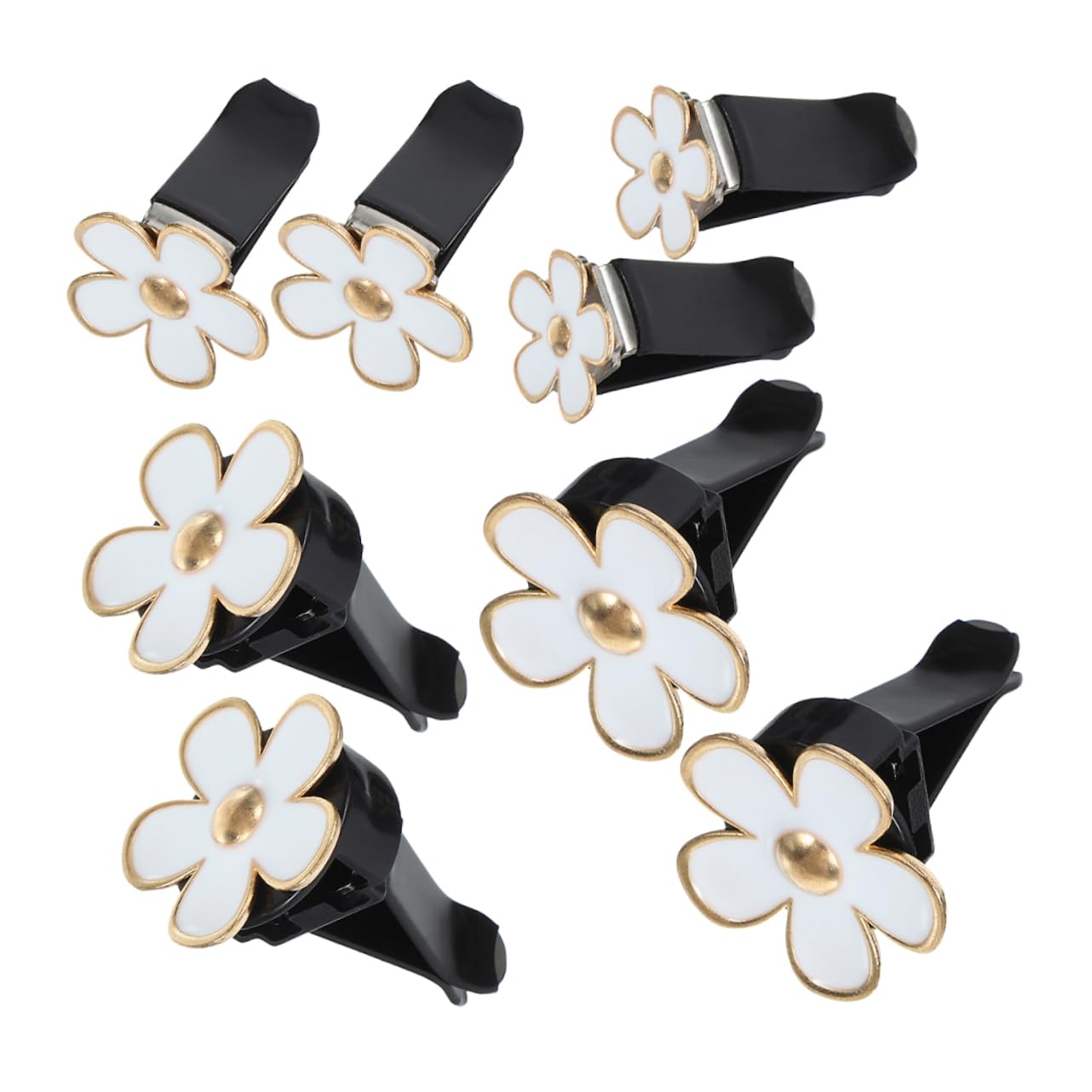 GLEAVI 4 Set Di Accessori Per Bocchette Di Ventilazione Per Auto Per Donne Clip Per Auto A Forma Di Fiore 8 Pezzi * 4
