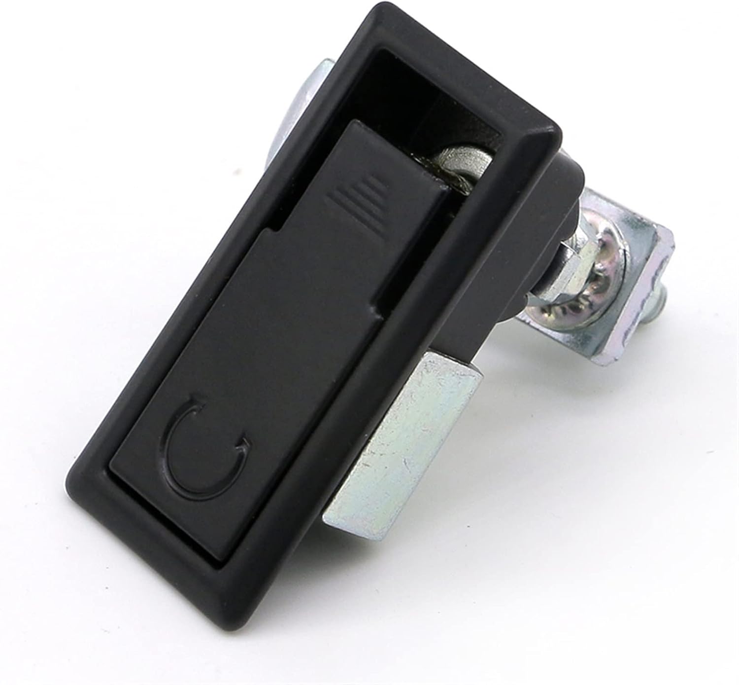 Compression Latch Lock Trigger Lock Zinc Alloy Adjustable Cabinet Hardware Button Pop-up Panel Lock 1Pcs (Color : Black 45mm)