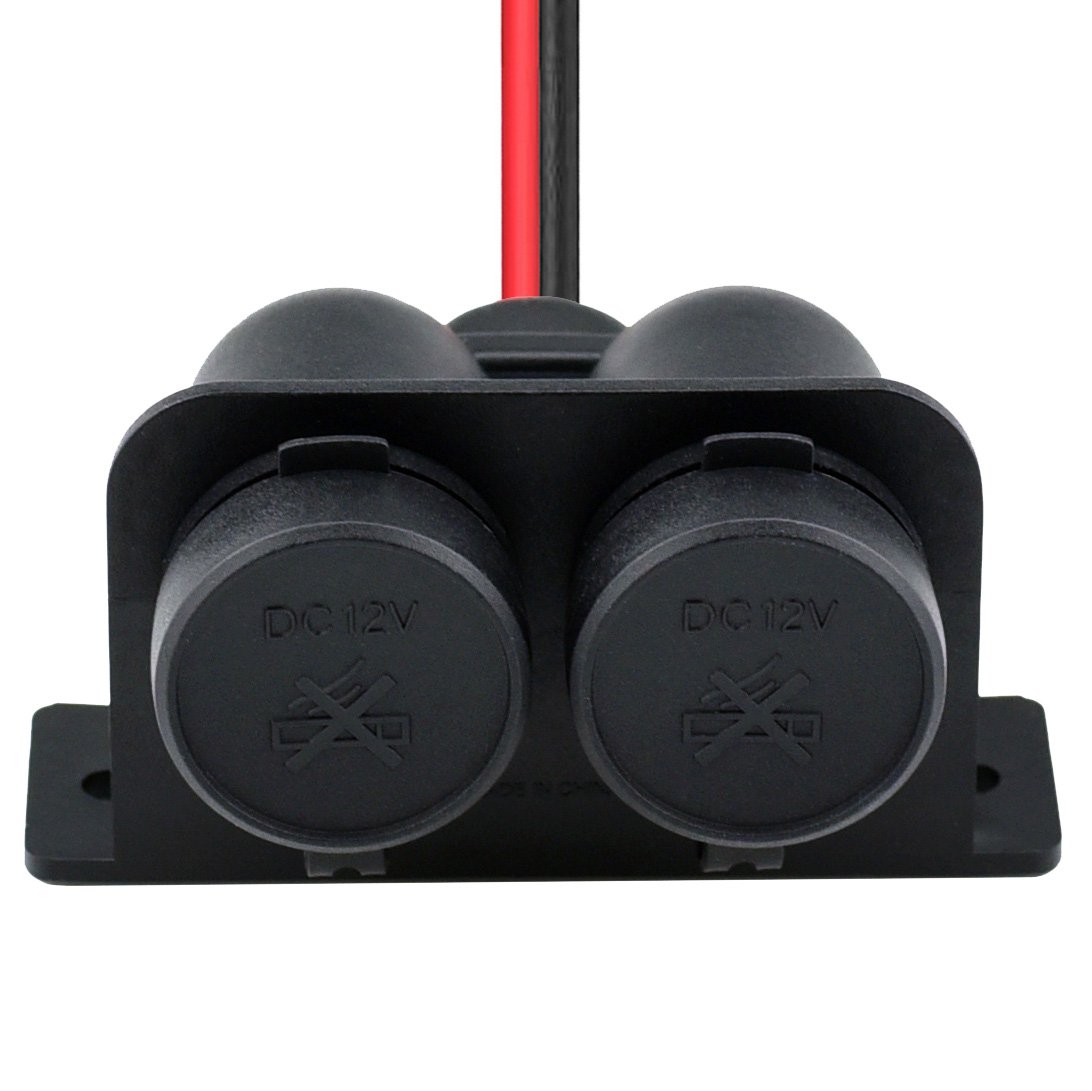 Amazon.com: Cllena Dual Cigarette Lighter Socket Waterproof 12V Power Outlet  for Car Marine Boat Rv ATV Truck Motorcycle : Automotive