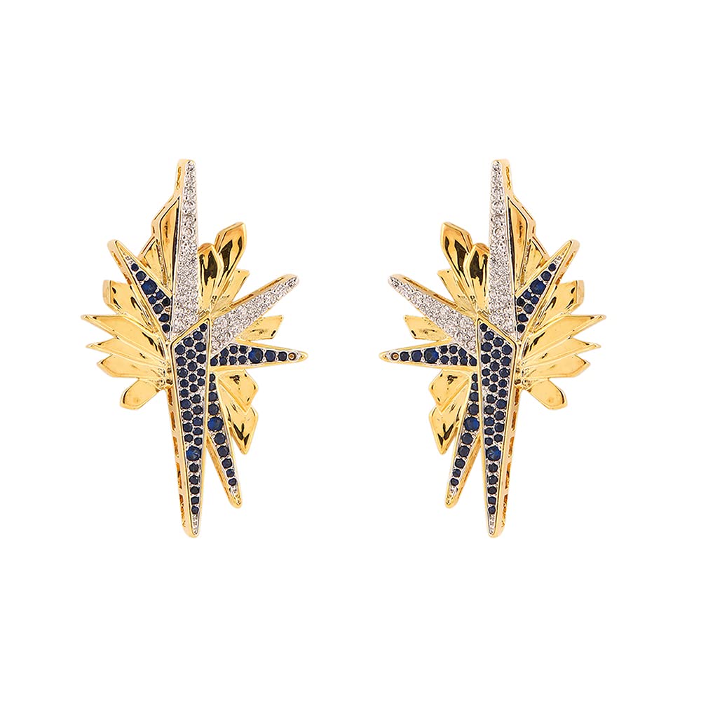 Gold Rhodium-Plated Cubic Zirconia Galaxy Drop Earrings For Women - Review, Price and Buying Guide