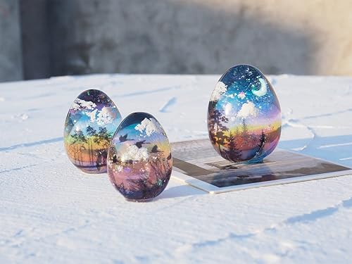 Miniatura 6 de 6 moldes de resina en forma de huevo y gota de agua de alta transparencia, moldes de resina epoxi de gota de agua para huevos, moldes de esferoides