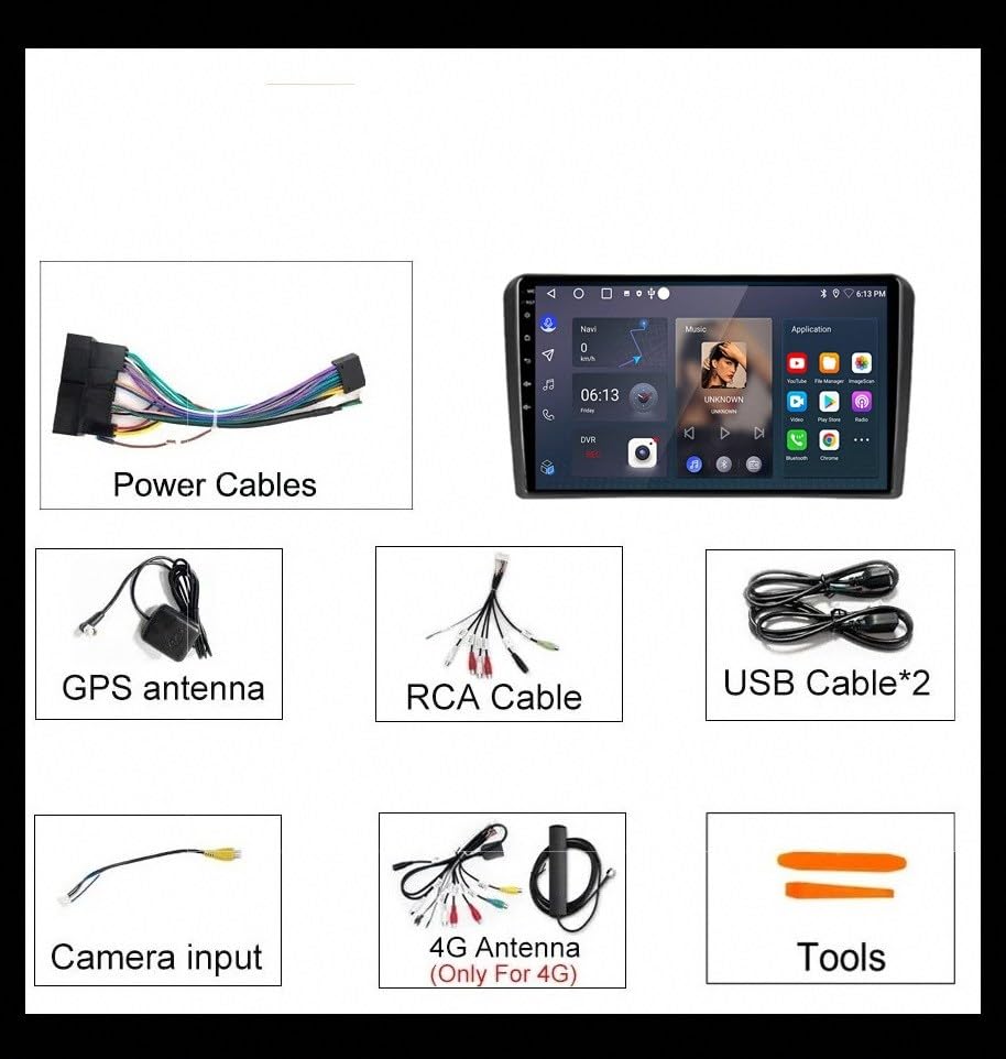 Navegación GPS para Audi A3 con Mirror Link y manos libres Bluetooth 7