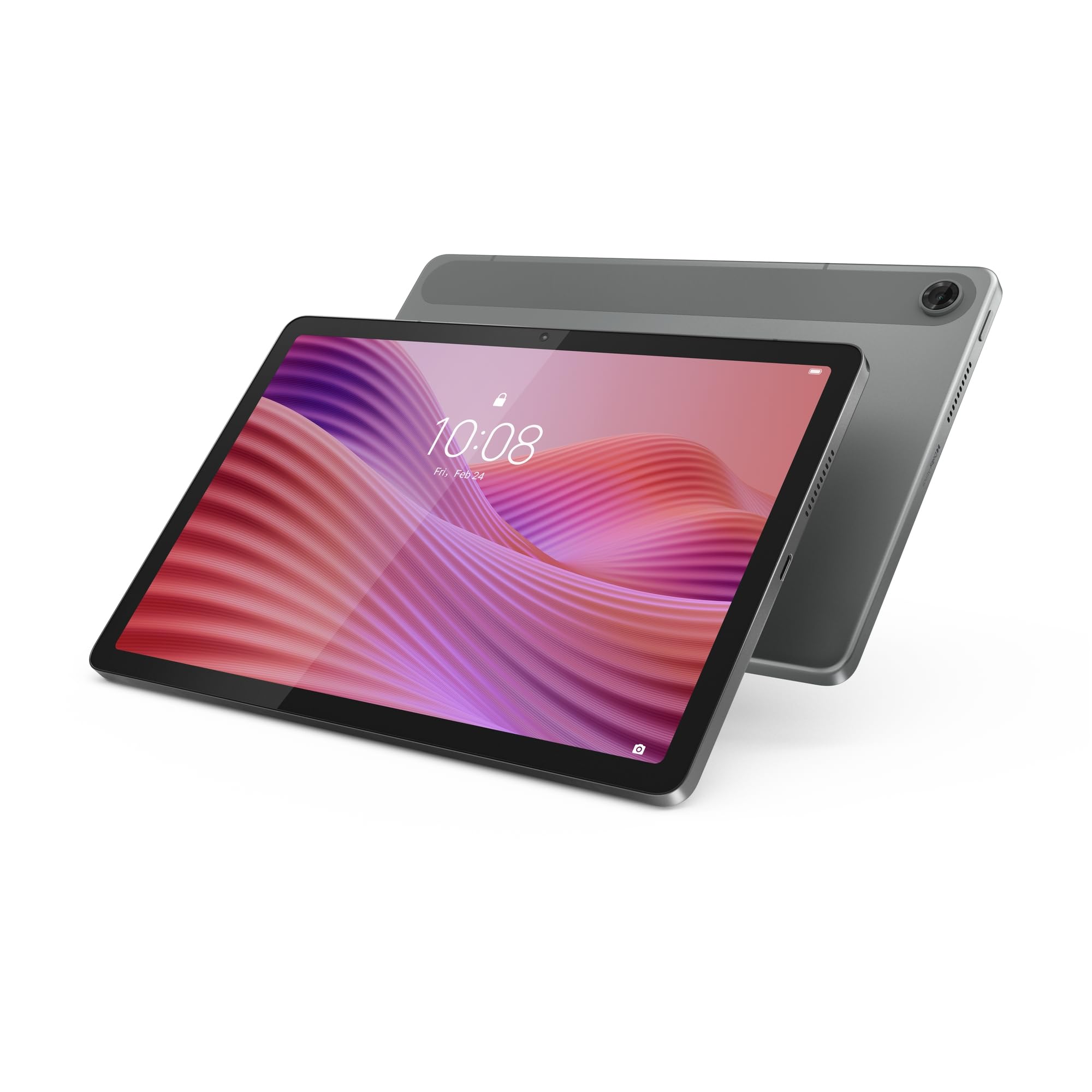 Lenovo Tab Tablette 10,1" 4G LTE WUXGA (MediaTek Helio G85, 4 Go RAM, 64 Go, 60 Hz, Wi-FI 5, Bluetooth 5.3, Android 14) Gris Lune - Étui Transparent Inclus