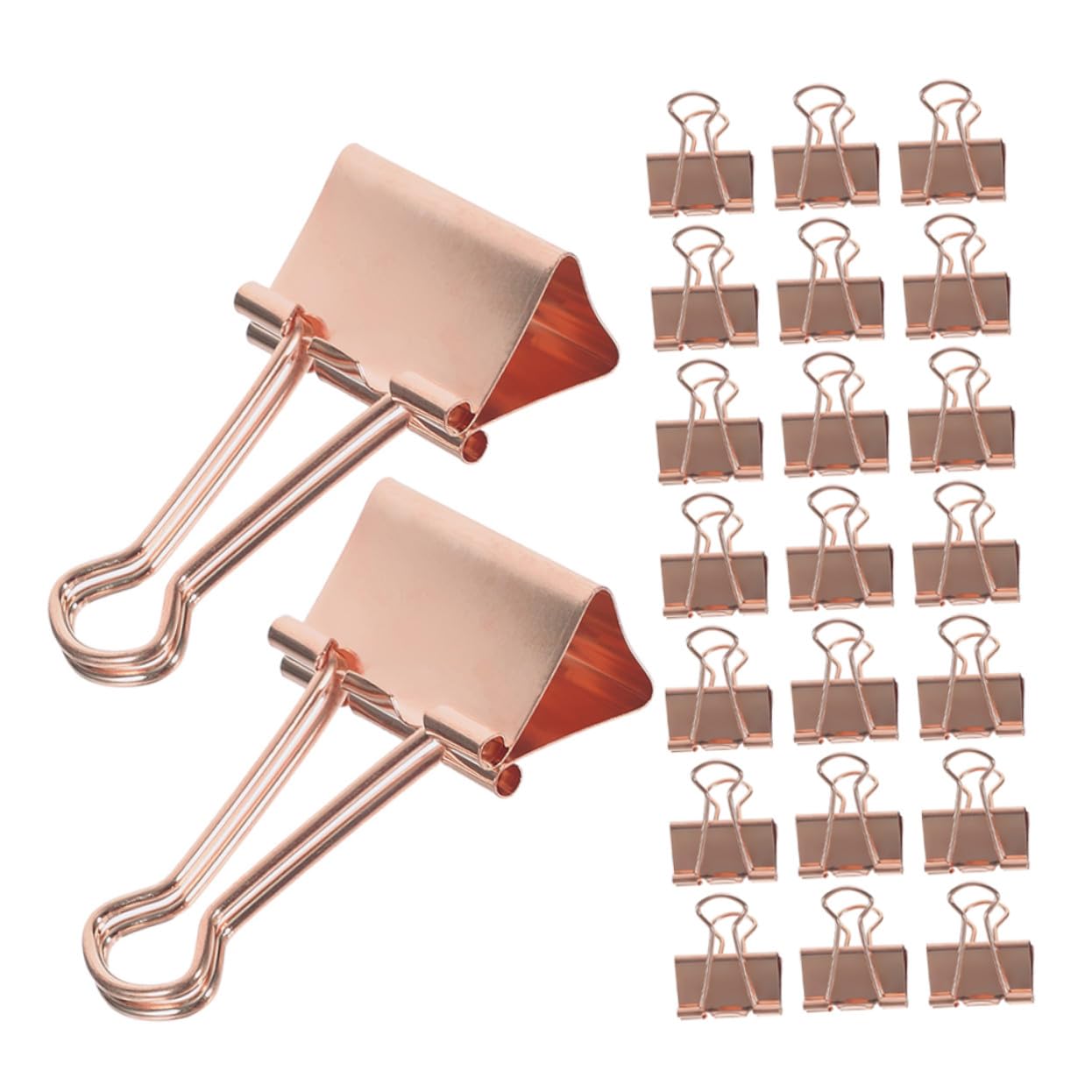 Gadpiparty 100stücke Roségoldene Metall-binderclips Kleine Aktenklammern Büroklammern Für Journaling Planerklammern Als Schreibtischzubehör