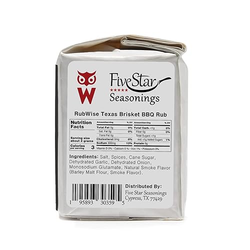 Miniatura 4 de Rubwise - Rub de pechuga y cerdo estilo Texas Style | Rub para barbacoa y especias para ahumar y asar a la parrilla | Masajes secos | Ideal para