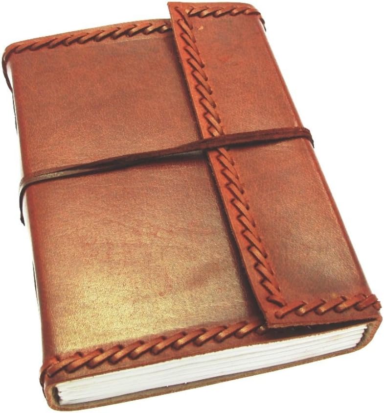 Paper High Leather Journal Notebook Large Stitched 135 x 185mm