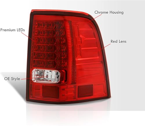 Miniatura 6 de AJP Distributors Luces traseras LED para parachoques trasero, señal de parada de freno, luces de conducción izquierda + derecha para conductor y