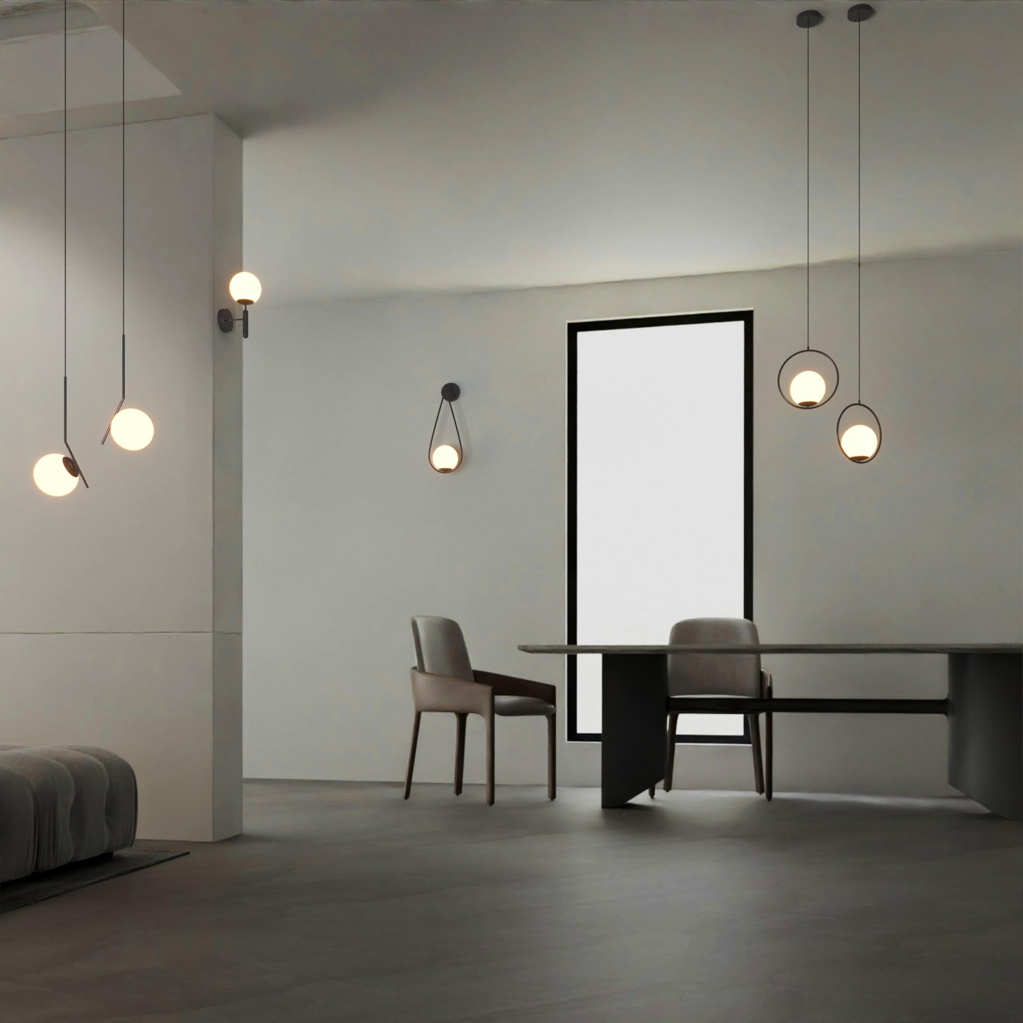 B·LED BARCELONA LED Lampada a sospensione sfera di cristallo KATE - E27