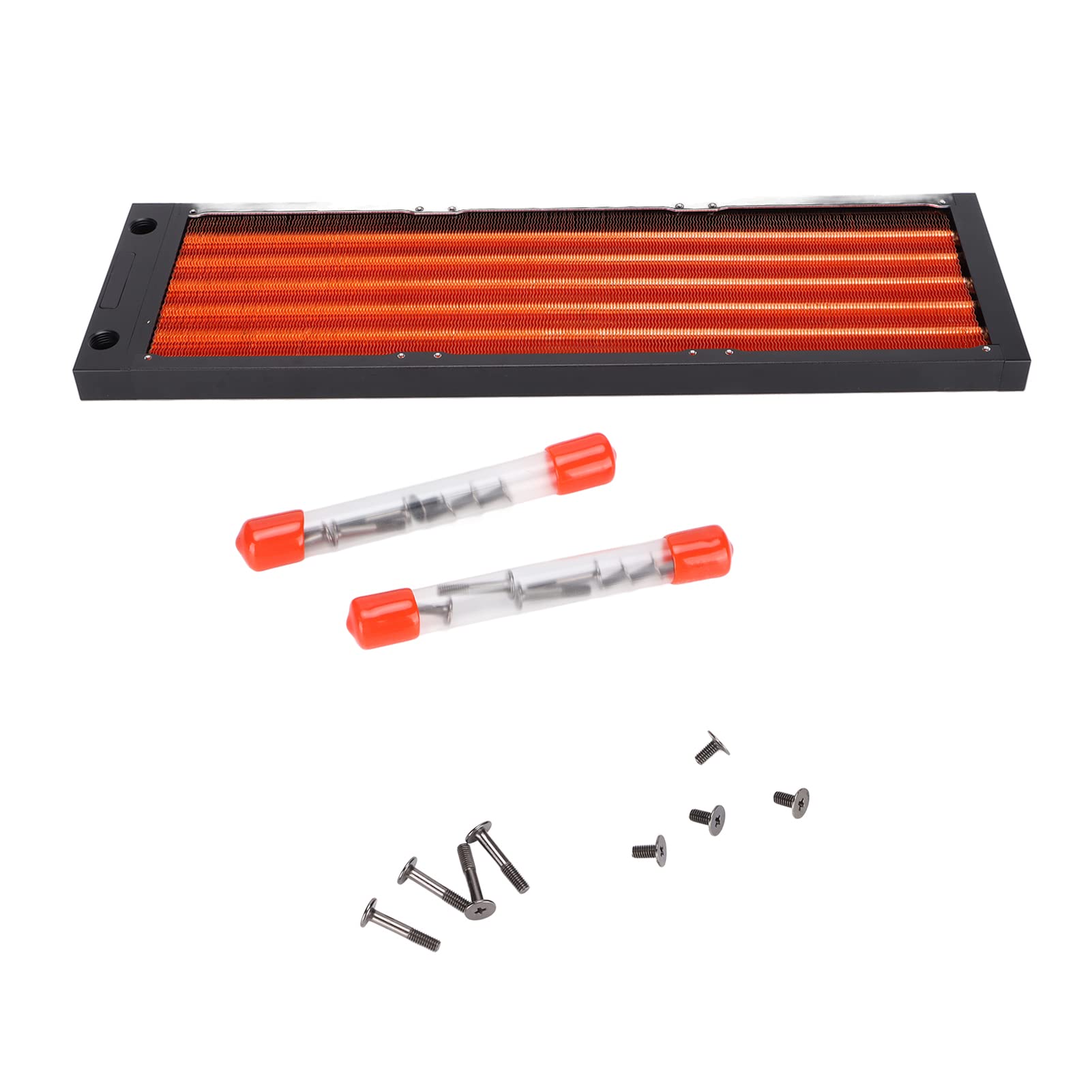 Raffreddatore a liquido CPU da 120 mm/240 mm/360 mm, radiatore di raffreddamento ad acqua per PC, scambiatore di calore per computer ad alte prestazioni con multipli, lega di (360 mm)