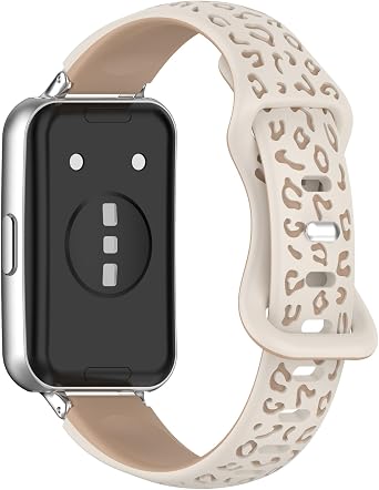 Leopard Wristbands for Huawei Band 10 / Band9 Sports Wristband Watch Strap Silicone Replacement Strap for Huawei Band 8